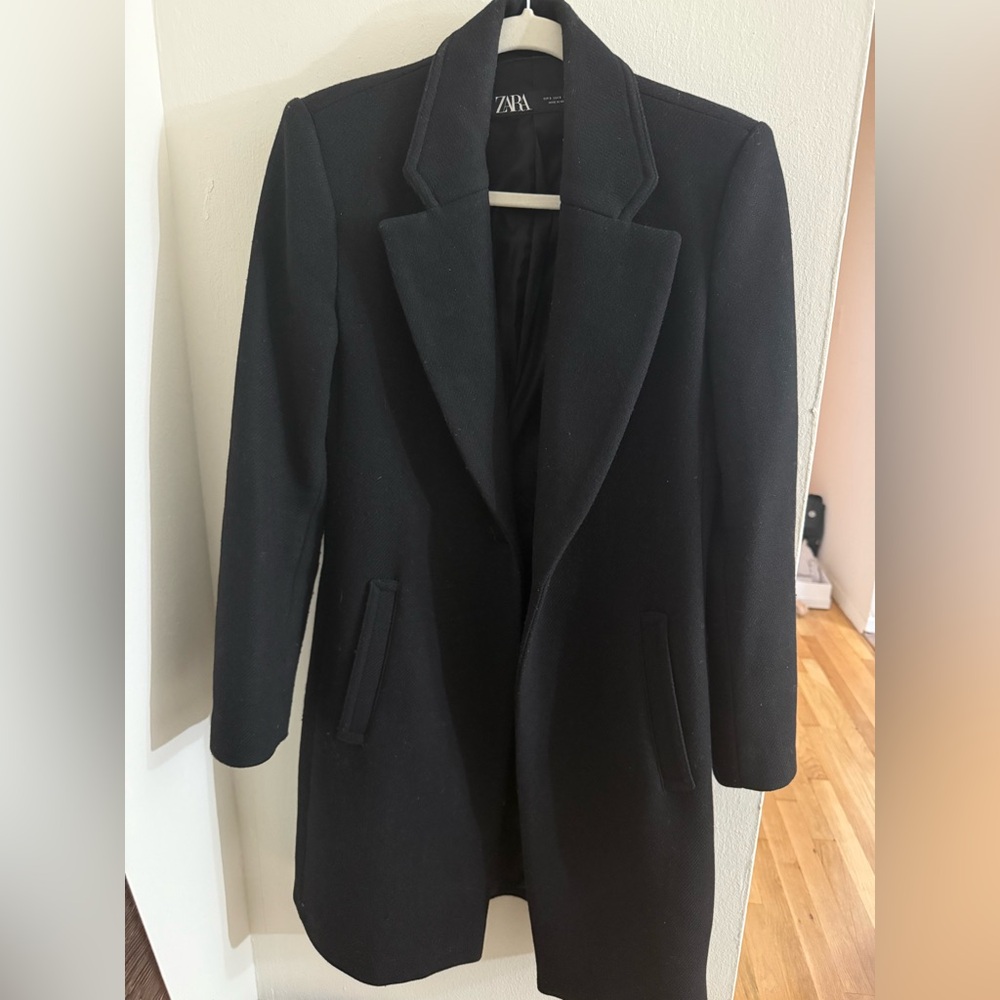 Zara Black Women's Blazer Coat
